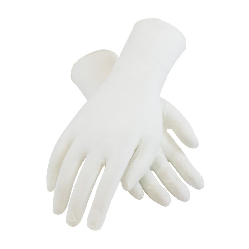 PIP CleanTeam® White 5mil. 12 Class 100 Finger Textured Grip Disposable Nitrile Gloves