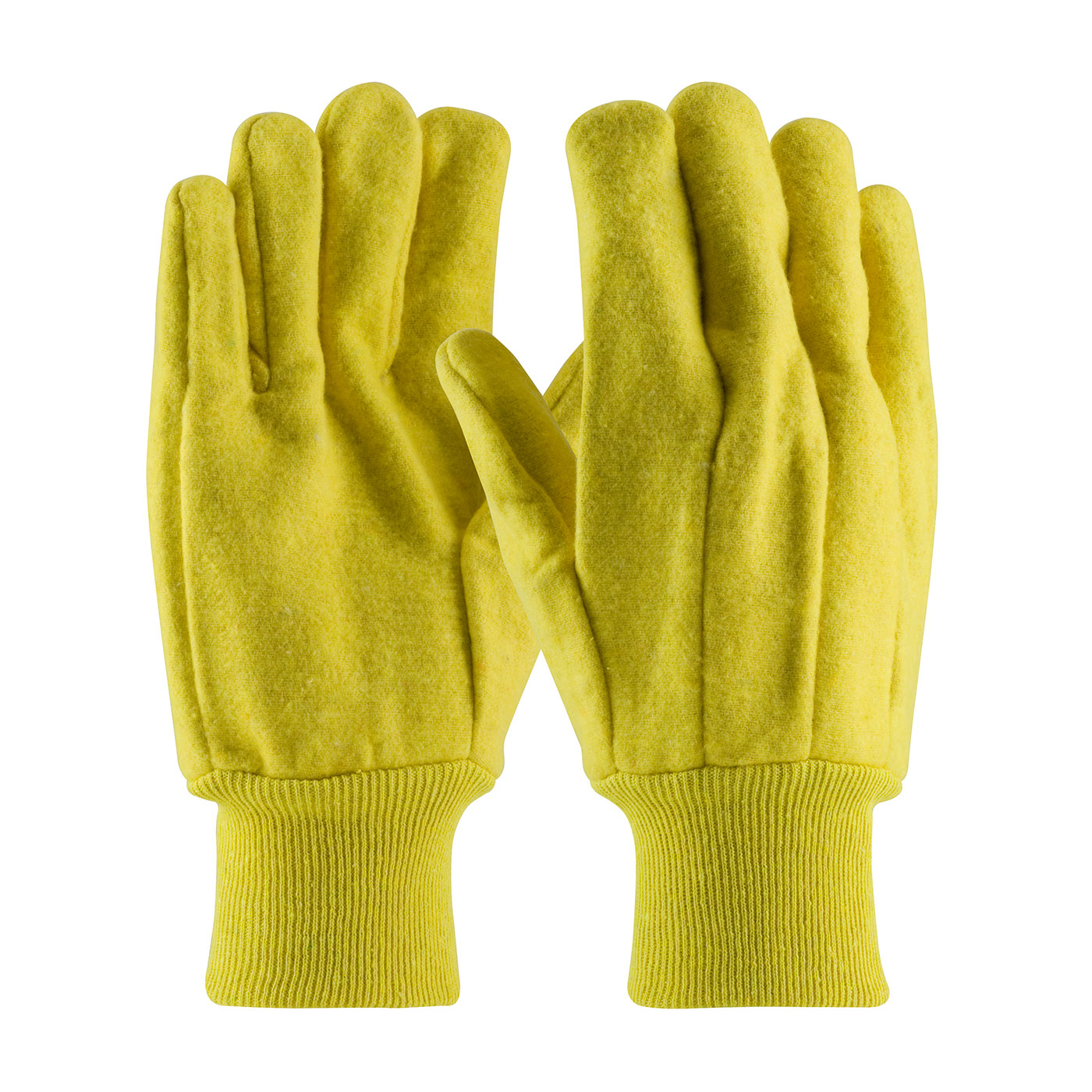 PIP Gold Regular Grade Double Layer Nap-out Finish Cotton Chore Gloves - Knit Wrist