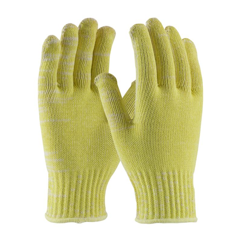 PIP Kut Gard® Cotton Plated Yellow Seamless Knit Kevlar Gloves - Medium ...
