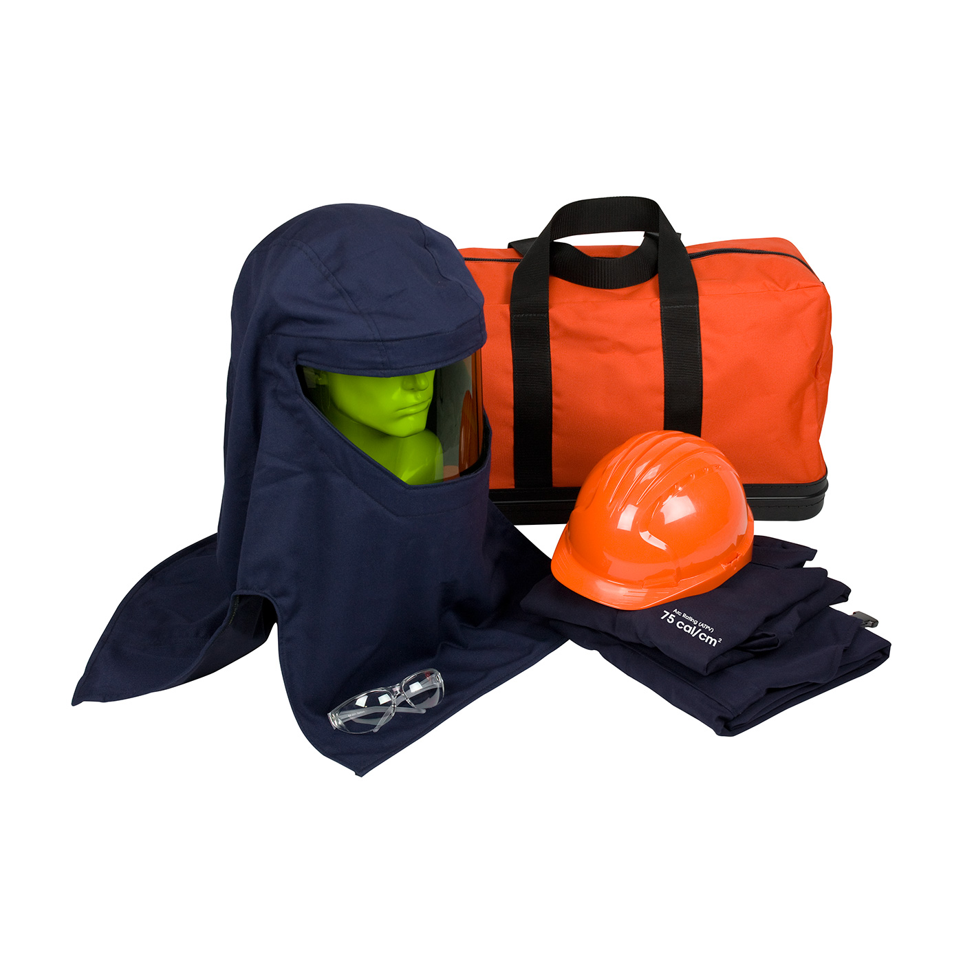 PIP® Navy 75 Cal/cm2 Arc & Flame Resistant Flash Safety Kit - PPE 4