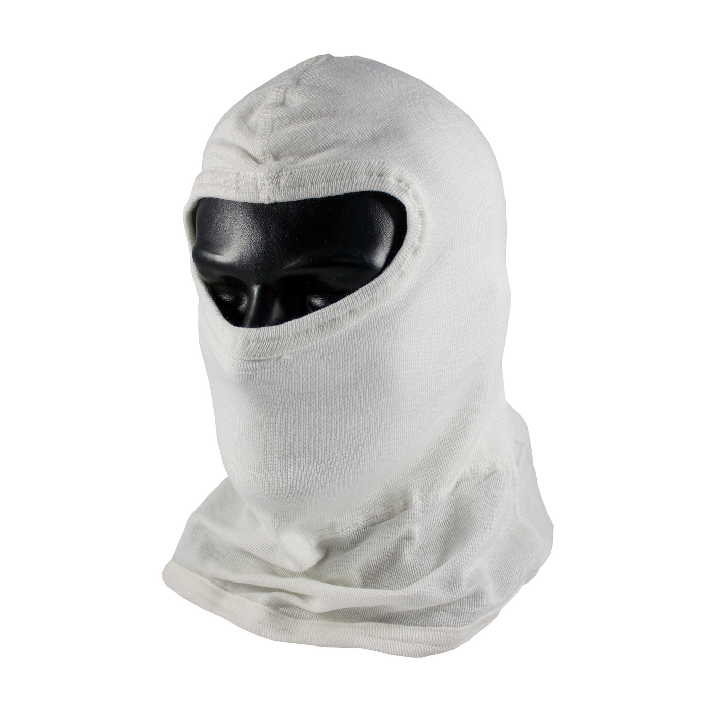 PIP® Nomex® White Double Layer Fire Resistant Full Face Slit Eye Hood With Bib - One Size
