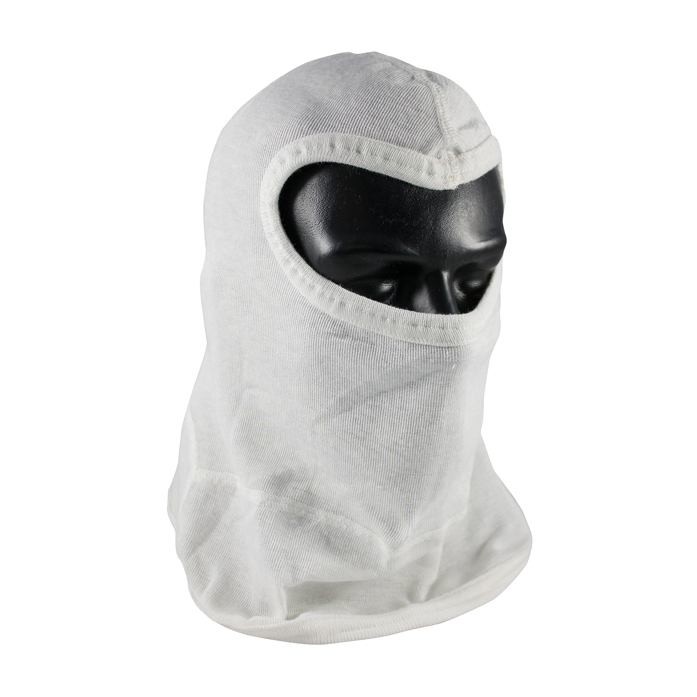PIP® Nomex® White Single Layer Fire Resistant Full Face Slit Eye Hood With Bib - One Size