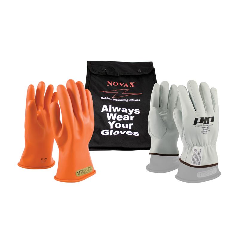PIP Novax® 11 Orange Class 00 Electrical Gloves Safety Kit