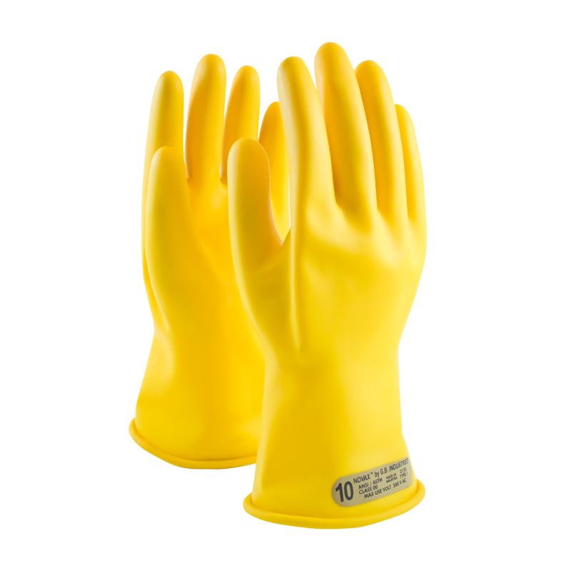 PIP Novax® 11 Yellow Class 00 Straight Cuff Insulated Rubber Safety Gloves