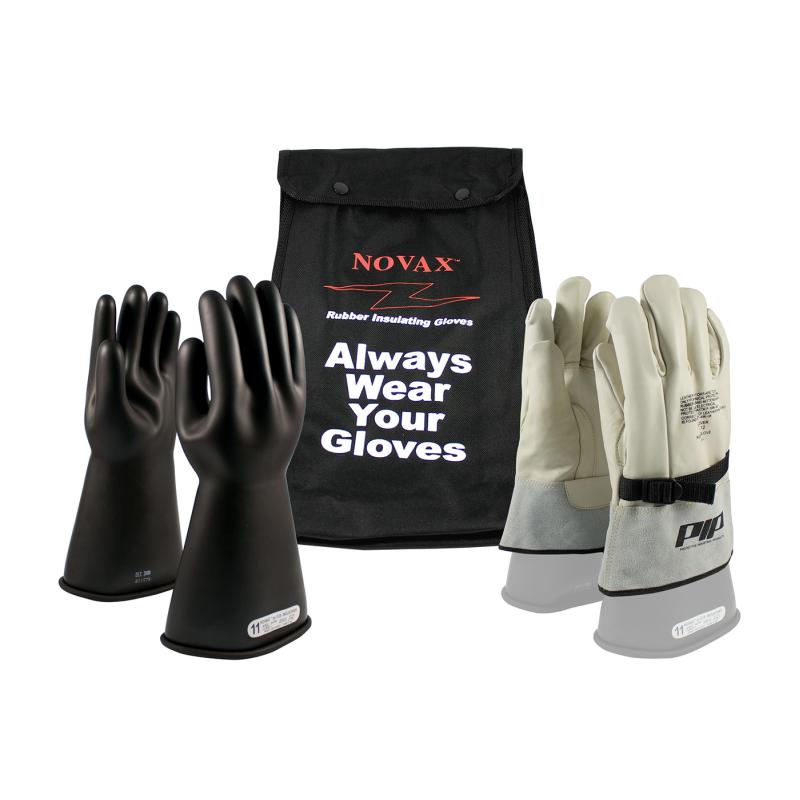 PIP Novax® 14 Black Class 1 Electrical Gloves Safety Kit