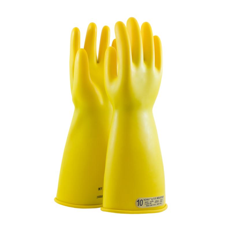 PIP Novax® 14 Yellow Class 00 Straight Cuff Insulated Rubber Safety Gloves