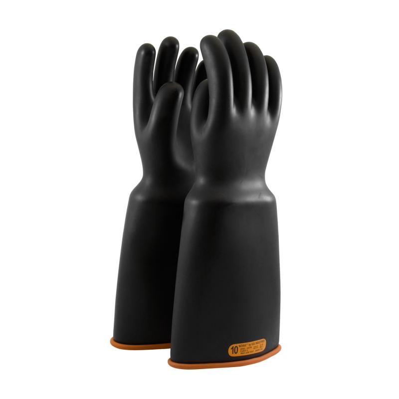 PIP Novax® 18 Black/Orange Class 4 Bell Cuff Insulated Rubber Gloves