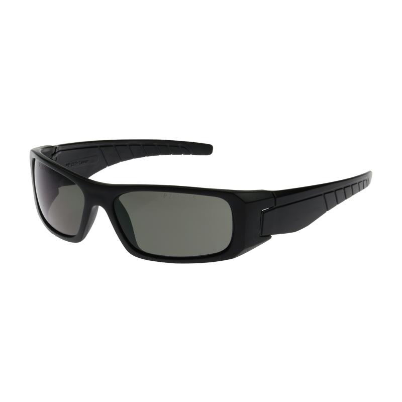 PIP Squadron™ Gray Anti-Scratch/Fog Coated Lens Full Black Frame Safety Glasses