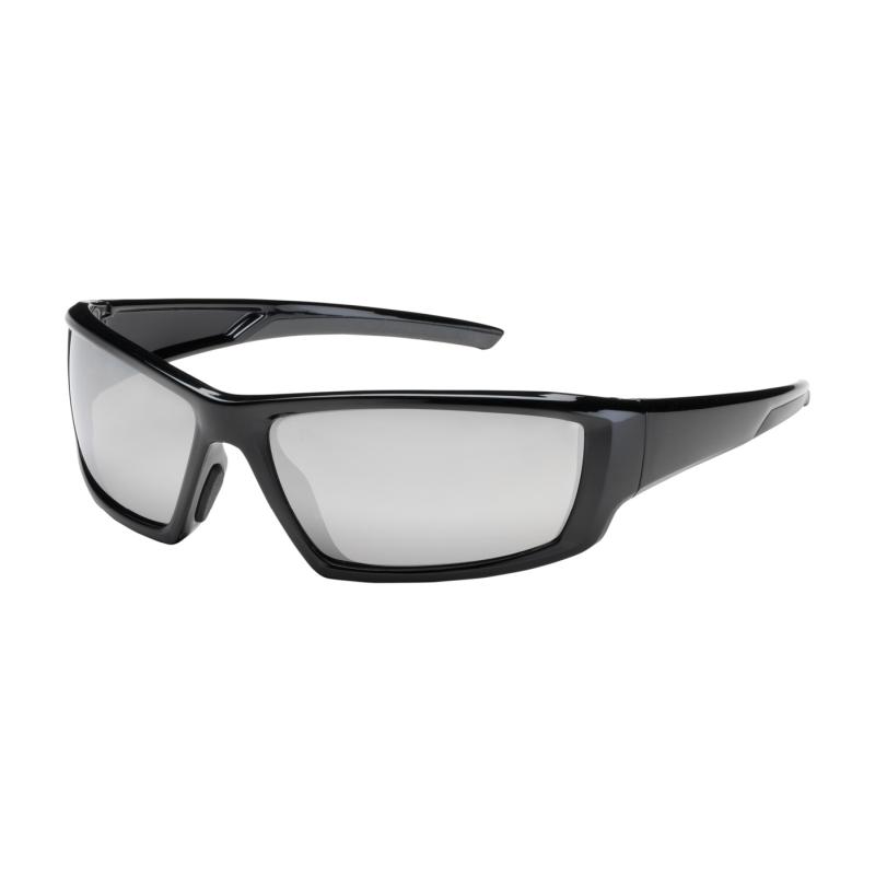 PIP Sunburst™ Silver Mirror Plus Anti-Scratch/Reflective Coated Lens & Black Full Frame Safety Glasses