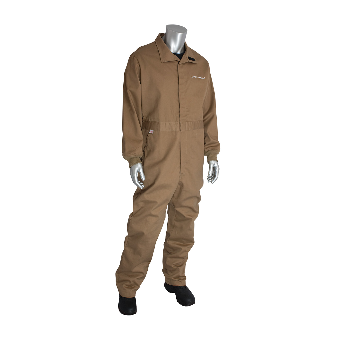 PIP® Tan 7oz. Dual Certified 8 Cal/cm2 Fire Resistant Vented Back Coverall