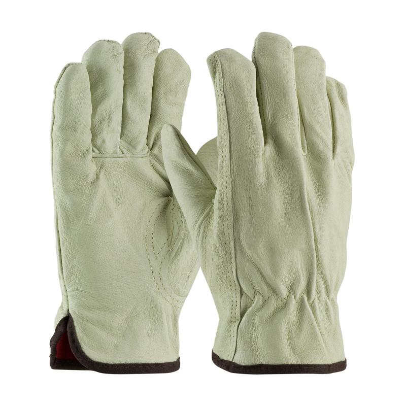 PIP Top Grain Red Thermal Lined Pigskin Leather Gloves - Keystone Thumb