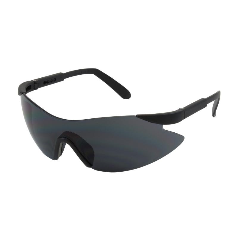 PIP Wilco™ Gray Anti-Scratch Coated Black Temple Rimless Safety Glasses