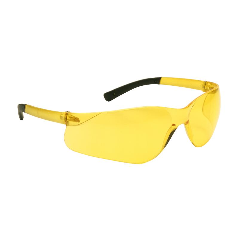 PIP Zenon Z13™ Amber Anti-Scratch Coated Lens & Temple Rimless Safety Glasses