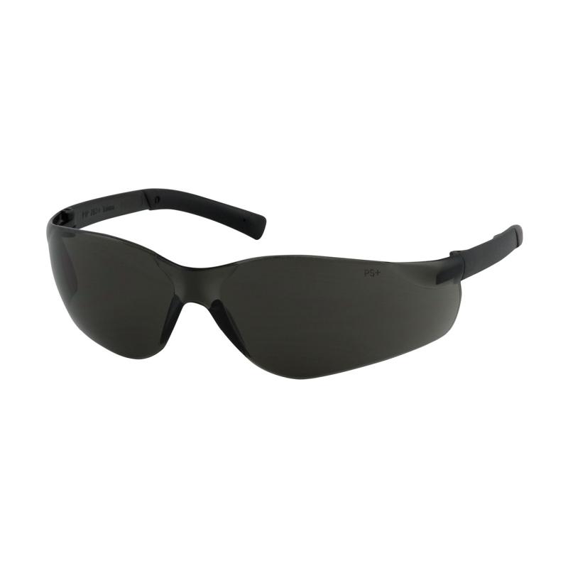 PIP Zenon Z13™ Dark Gray Anti-Scratch/Anti-Fog Coated Lens & Temple Rimless Safety Glasses