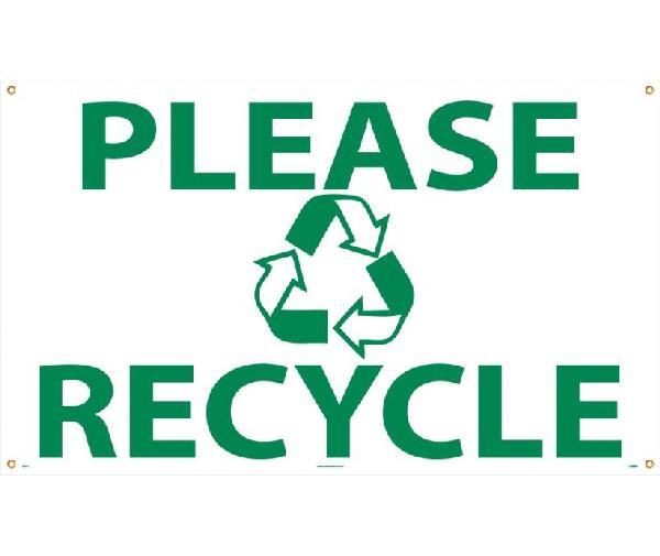 PLEASE RECYCLE BANNER