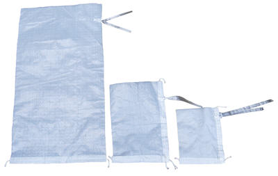 Polypropylene Woven Parts Bags, White 6 x 8