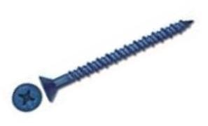 Powers 2748SD 3/16 x 3-1/4 Blue Perma-Seal Tapper+ Screw Anchor, Phillips Flat Head