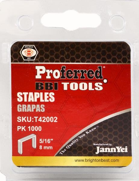 Proferred Staples 1/4” (6mm) Height, 1.2mm Thick, 10.6mm Wide