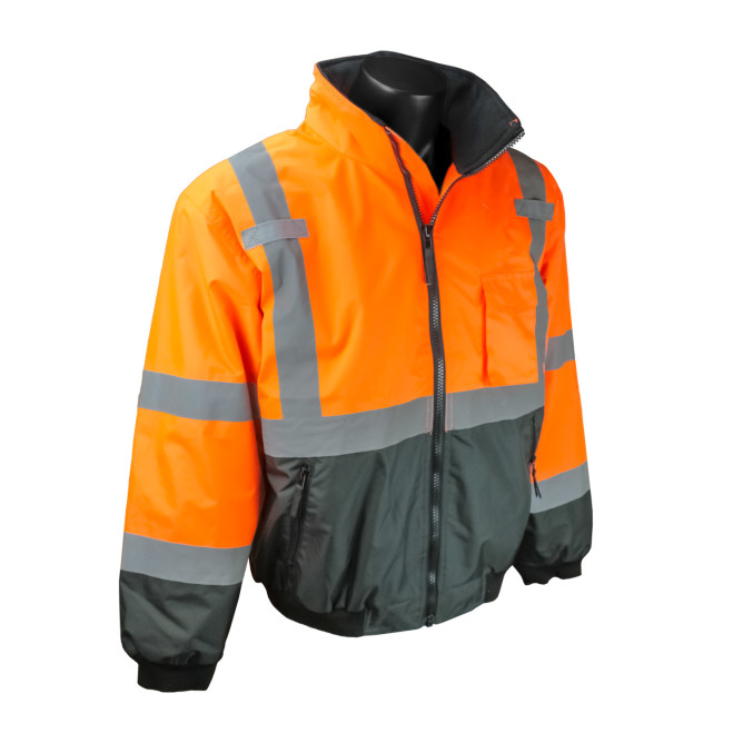 Radians Class 3 High Visibility Orange Bomber Jacket