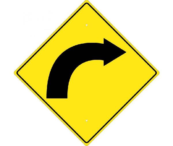 RIGHT ARROW TRAFFIC SIGN