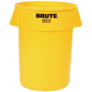 Rubbermaid® Brute® Utility Waste Container, 44 gal, Yellow
