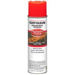 Rust-Oleum® 17oz. Gloss Aerosol Solvent-Based Construction Marking Paint - FLUORESCENT RED-ORANGE