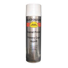 RUST-OLEUM Flat White Clean Metal Primer Spray 15 oz
