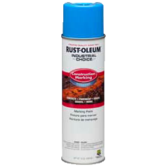 Rust-Oleum® Gloss Construction Marking Paint, Water Based CAUTION BLUE (17 oz Aerosol)