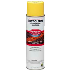 Rust-Oleum® Gloss Construction Marking Paint, Water Based HI VISIBILITY YELLOW (17 oz Aerosol)