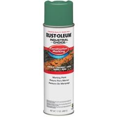 Rust-Oleum® Gloss Construction Marking Paint, Water Based SAFETY GREEN (17 oz Aerosol)