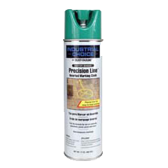 Rust-Oleum® Gloss Precision Line Inverted Marking Chalk APWA GREEN (17 oz Aerosol)