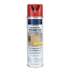 Rust-Oleum® Gloss Precision Line Inverted Marking Chalk APWA RED (17 oz Aerosol)