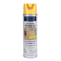 Rust-Oleum® Gloss Precision Line Inverted Marking Chalk APWA YELLOW (17 oz Aerosol)