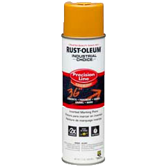 Rust-Oleum® Gloss Precision Line Marking Paint CAUTION YELLOW (17 oz Aerosol)