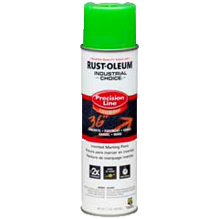Rust-Oleum® Gloss Precision Line Marking Paint FLUORESCENT GREEN (17 oz Aerosol)