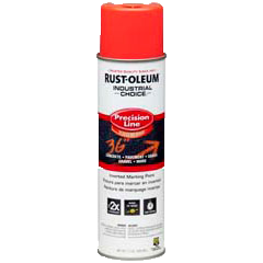 Rust-Oleum® Gloss Precision Line Marking Paint FLUORESCENT RED-ORANGE (17 oz Aerosol)