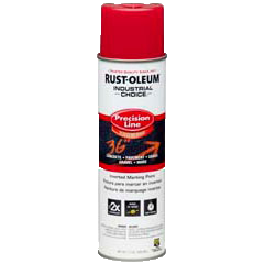 Rust-Oleum® Gloss Precision Line Marking Paint SAFETY RED (17 oz Aerosol)