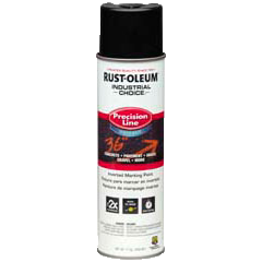 Rust-Oleum® Gloss Water-Based Precision Line Marking Paint  BLACK (17 oz Aerosol)