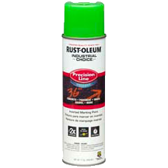 Rust-Oleum® Gloss Water-Based Precision Line Marking Paint  FLUORESCENT GREEN (17 oz Aerosol)
