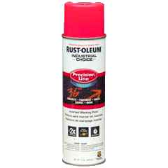 Rust-Oleum® Gloss Water-Based Precision Line Marking Paint  FLUORESCENT PINK (17 oz Aerosol)