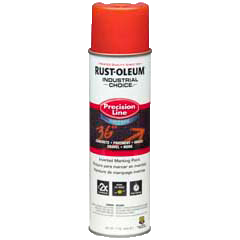 Rust-Oleum® Gloss Water-Based Precision Line Marking Paint  FLUORESCENT RED (17 oz Aerosol)