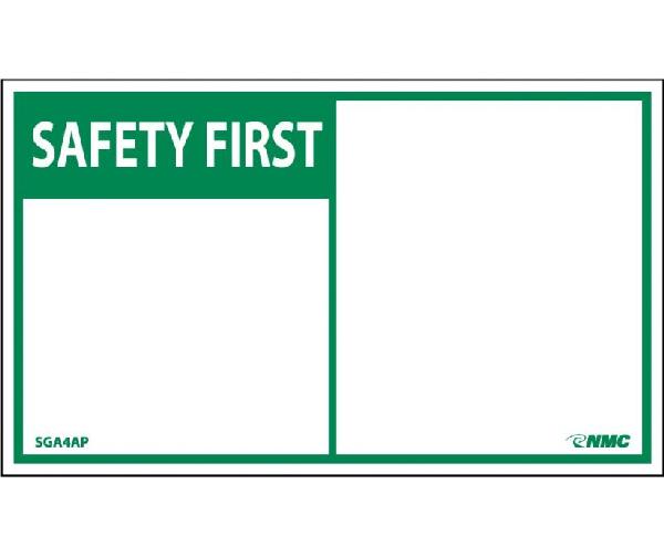 SAFETY FIRST LABEL