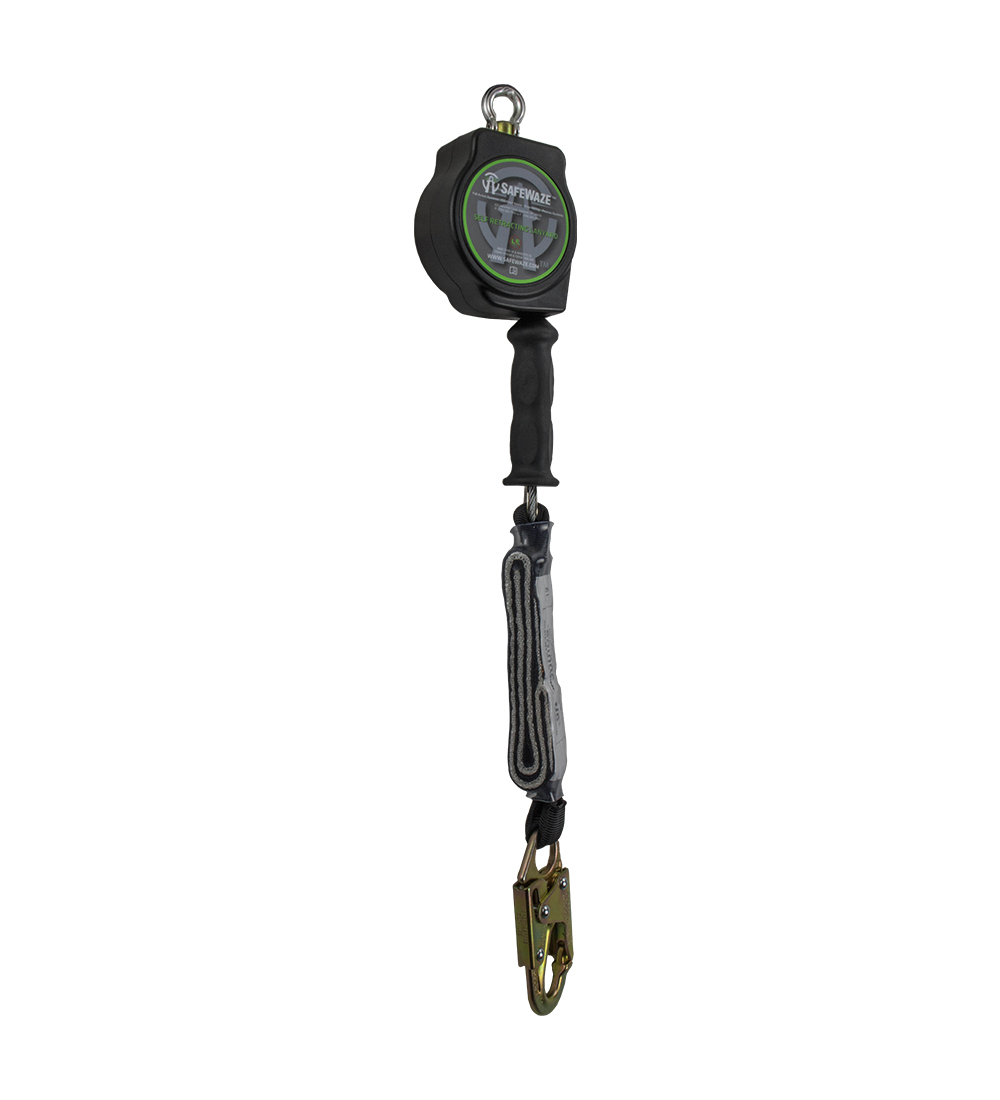 SafeWaze Class A 10' Retractable Cable w/ Forged Steel Snap Hook