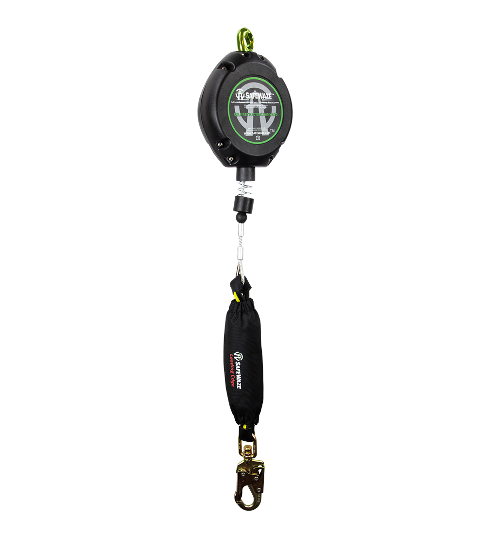 SafeWaze Class B 20' Self Retracting Cable w/ Integral Shock Pack for Leading Edge Applications