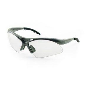SAS 540-0100 Diamondback Safety Glasses - Silver Frame with Clear Lens - Polybag (12 Pr)