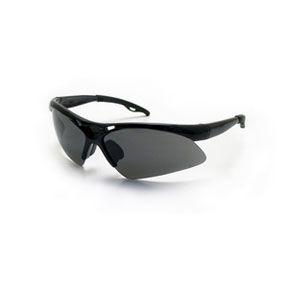 SAS 540-0211 Diamondback Safety Glasses - Black Frame with Shade Lens - Clamshell (6 Pr)