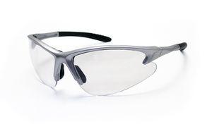 SAS 540-0500 DB2 Safety Glasses - Silver Frame with Clear Lens - Polybag (12 Pr)