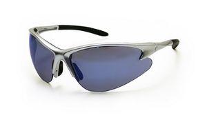 SAS 540-0509 DB2 Safety Glasses - Silver Frame with Ice Blue Mirror Lens - Polybag (12 Pr)