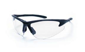 SAS 540-0600 DB2 Safety Glasses - Black Frame with Clear Lens - Polybag (12 Pr)