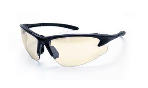 SAS 540-0602 DB2 Safety Glasses - Black Frame with In/Outdoor Mirror Lens - Polybag (12 Pr)